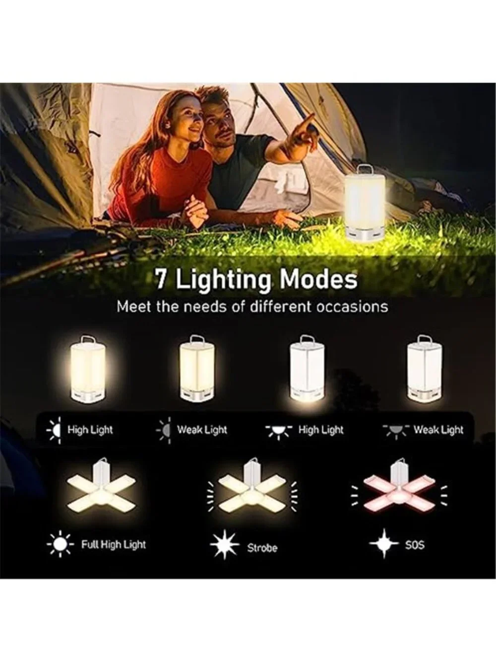 LED Camping Lantern Rechargeable Super Bright Camping Lights
